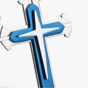 Metal Cross Necklace Simple Cross Pendant With Chain Necklace